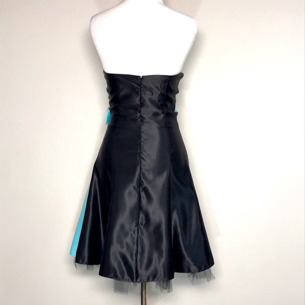 Vintage Jessica McClintock Gunne Sax Junior’s Strapless Fit & Flare Dress Sz 3/4 - Picture 7 of 8